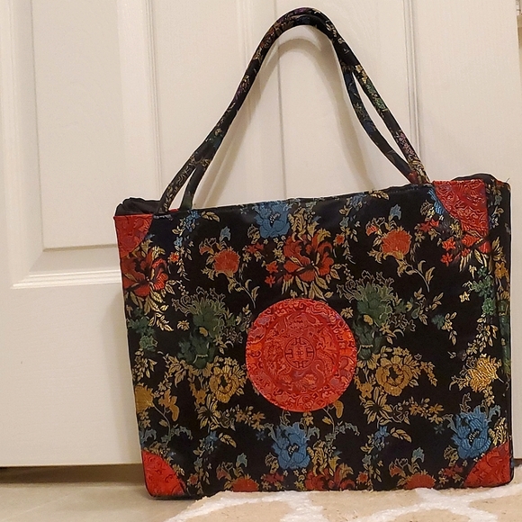 Oriental design large purse - Picture 4 of 6